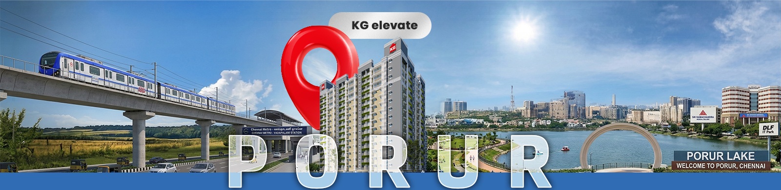 premium flats in Porur Chennai by KG Builders desktop banner