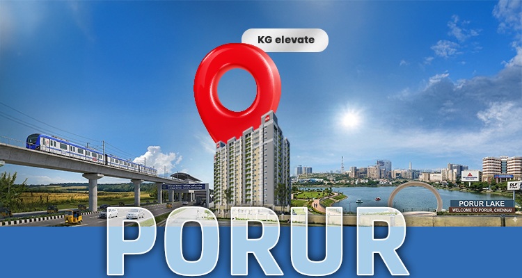 mobile banner showcasing flats in Porur Chennai by KG Builders