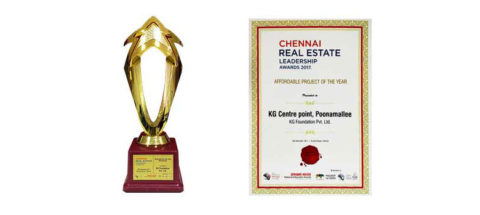 Chennai Real Estate Leadership Awards 2017 Affordable Project of the Year KG Centre Point, Poonamallee at KG Foundation Pvt. Ltd.
