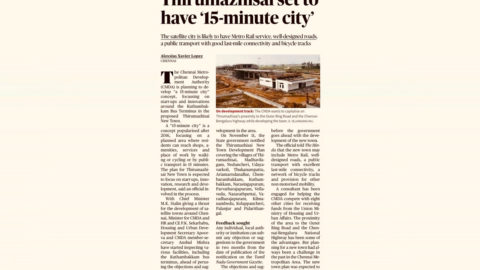 Projects leveraging the real estate on Poonamallee