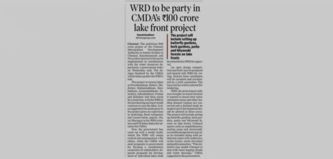With a gorgeous waterfront, Perumbakkam Lake will be restored!